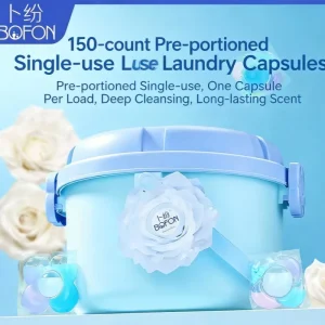 24H Scent Locking Eco-Friendly 150 Count Apparel Laundry Pods Fabric Softener Color Protection Concentrated Detergent