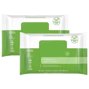25 Count Alcohol Free Plant Based Fragrance Free Makeup Remover Wipes Waterproof Makeup Cleansing Wipes for Feminine Use