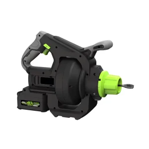 25 Feet 40V Rechargeable Cordless Drain Cleaner Snake Auger with Battery