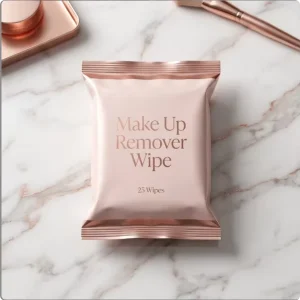 25 PcsMakeup Remover Wipes Hypoallergenic Mild Facial Cleansing Wet Wipes