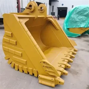 25 Ton Heavy Duty MN360 Material Excavator Bucket 1050-1100mm Width 1.15-1.30cbm 22mm Bottom Plate 6 Teeth Rock