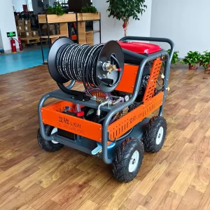 250 Bar Automatic Gasoline-Powered Drain Cleaning Machine with Pump for 500mm Sewer Pipes