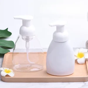 250ML 300ML Fan Foam Hand Sanitizer PET Bottle with PP Pump Convenient and Secure Sealing Type