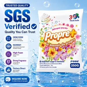 250g Laundry Detergent Powder Lessive En Poudre High Effective High Foam Fast Clean Powder Soap Apparel Household Washing Powder