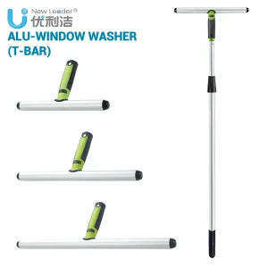25cm 35 Cm 45cm Aluminum T Bar Eco Friendly Window Cleaner Washer Professional Glass Cleaning Tool for Home Use