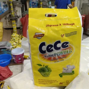 25g CECE Brand Eco Friendly Rich Foam Washing Soap Powder Clothes Cleaning Lemon Perfume 4kg Bulk Apparel Laundry Powder