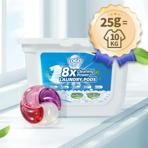 25g Disposable 4-in-1 Laundry Pods Color Protection Fragrance Fabric Care Cotton