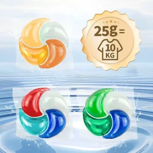 25g Large Weight Super Strong Cleaning Power Long Lasting Fragrance 72 Hour Whitening Detergent Capsules Laundry