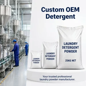 25kg Bulk Laundry Detergent Powder High Foam Concentrated With Lemon Scent for West Africa Distributors at Factory Price
