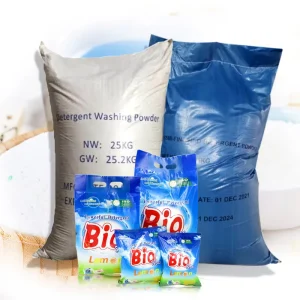 25kg Eco Friendly Disposable Washing Detergent Powder with Floral Lavender & Lemon Fragrance Bulk Laundry Soap
