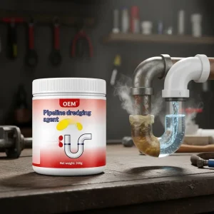 260 g Drain Dredging Agent with 15%-30% Active Ingredient for Bathroom Kitchen Sewer Pipes and Sinks