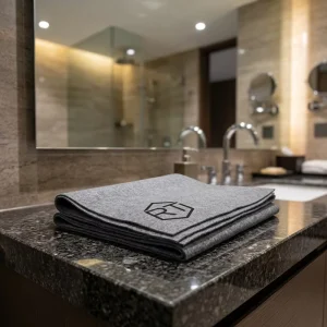 280-340 GSM Laser-Printed Lint-Free Microfiber Car Polishing Cloth for Glass and Mirrors