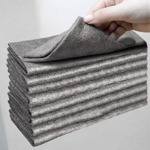280gsm Thickened Reusable Lint-Free Microfiber Cloth for Windows, Mirrors, Glass, and Car Cleaning