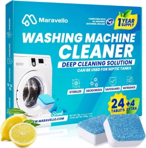 28pcs Disposable Eco-Friendly Solid Detergent Cleaning Tablets for Washing Machine HE Descal Agent