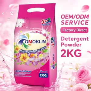 2Kg High Foam OEM Super Bright Washing Powder Detergent Laundry Powder Detergent Factory Soap Powder