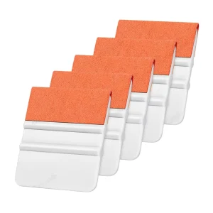 2inch Plastic Mini Squeegee Suede Felt Upgrade Car Cleaning Repair Tools for Vinyl Wrapping Film Non Voltage