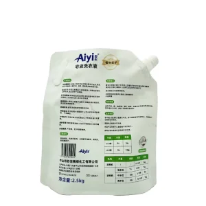 2kg 2.5kg Liquid Laundry Detergent Plastic Stand-Up Pouch with Spout