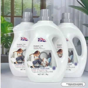 2kg Machine Hand Wash Long Fragrance Lasting Laundry Detergent Liquid Clothes Stain Remove Fabric Softener for Sensitive Skin
