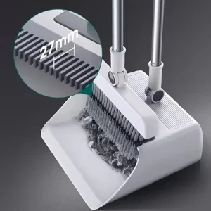 2pcs Indoor Garbage Scoop Brush Dust Clean Long Handle Floor Brooms Dustpans Set Broom and Dustpan
