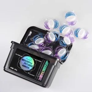 3 Chamber Laundry Detergent Liquid Capsules for Clothes Customization for Color Fragrance and Packing