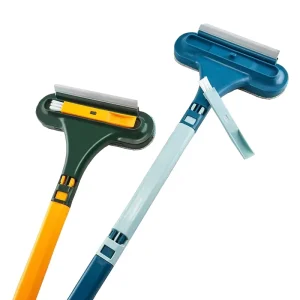 3 In1 Window Track Seal Cleaning Tools Sofa Pet Hair Remover Window Washer Squeegee Kit Window Screen Cleaner Brush with Handle