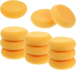 3 Inch Craft Pots & Kitchen Leather Care Clay Sponges Pottery Horse Bridle Cleaning Sponge & Shoes Scouring Pads by Pottery