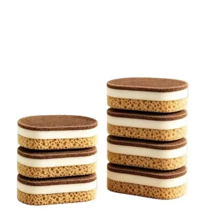 3 Layers Kitchen Sponge Scrubber Dual use Scouring Pad Natural Cellulose Sponge Dish Washing Cleaning Sponge