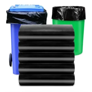 3 Mil Heavy-Duty Disposable Plastic Drawstring Garbage Bags Bin Liners