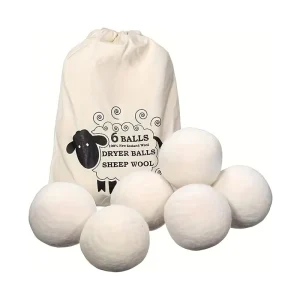 3 Pack 7cm 100% New Zealand White Wool Dryer Balls Organic Wool Felt Balls for Laundry