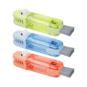 3 Piece Silicone Cleaning Brush Set for Cup Lid and Bottle Gap Multifunctional Crevice Cleaner with Plastic Handle