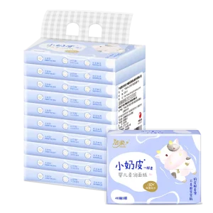 3 Ply Environmentally Friendly Soft Comfortable Facial Tissue Paper Lotion Dry and Wet Use OEM for Home