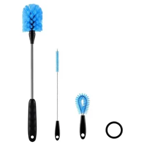 3-in-1 Cleaning Brush Kit With Detachable Stainless Steel Water Bottle Brush