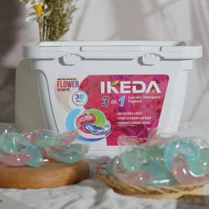 3 in 1 Concentrated Laundry Gel Ball Detergent Organic Disposable Laundry Pods for Apparel OEM ODM