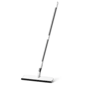3 in 1 Curved Wide Head TPE Squeegee Screen Brush Telescopic Stainless Steel Window Cleaning Tool