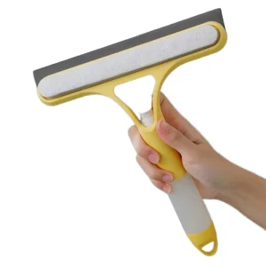 3-in-1 Double-Sided Glass Wiper for Car Windshield, Windows, Mirrors, and Showers with Spray Bottle