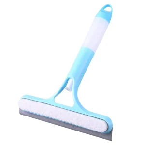 3 in 1 Double Sided Soft Rubber Eco Friendly Water Squeegee Effort Saving Hangable Glass Scraper Cleaning Stain Wiper Bathroom