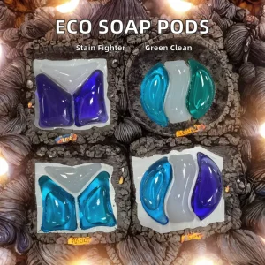 3 in 1 Eco Friendly Household Cleaning Liquid Laundry Detergent Pods Solid Shape for Apparel
