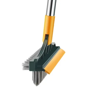 3 in 1 Floor Brush Scrubber with Long Handle New Upgrade Stiff Bristle Cleaning Scrub Brush 120°Rotating Tile Brush
