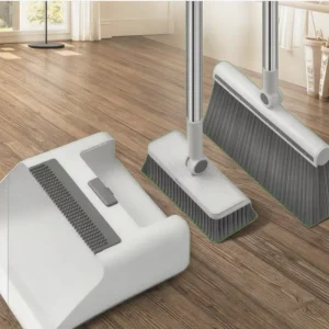 3-in-1 Foldable Swivel Broom Set with Soft Bristles and Rotatable Feature