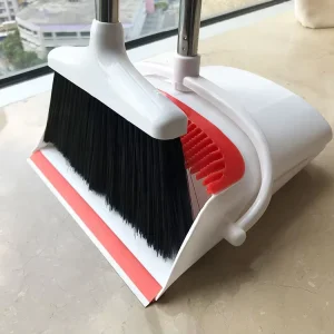 3 in 1 Magic Sweeping Upright Stand Long Handle Plastic Broom Dustpan Set Soft Flagged Bristles Creative Design Home Use
