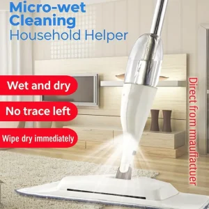3 in 1 Spray Floor Mop Labor Saving Easy Operation Reusable Cleaning Pad Mop for Kitchen Household Use