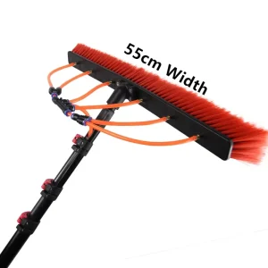 3.6m 5.4m 7.2m 9m 10.8m Window Glass Solar Panel Cleaning Brush Telescopic Pole for Windows