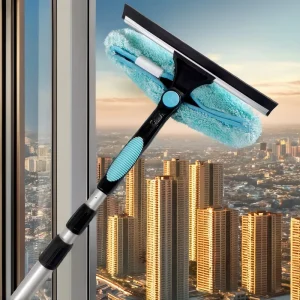 3.7m Two Side Window Cleaner Squeegee Kit With Aluminum Extension Pole for Glass Cleaning Household Cleaning Tools