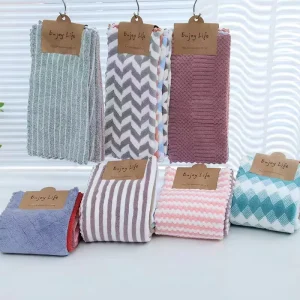 30*30 cm Quick Drying Woven Microfiber Solid Color Small Square Kitchen Dish Towel