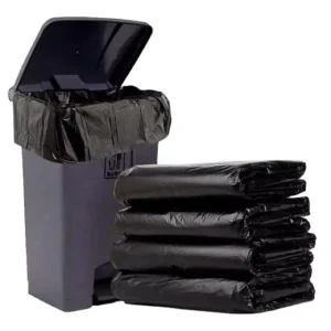 30-33 Gallon Large Garbage Bags 90 x 100 cm 24 Micron Heavy-Duty Black Trash Bags