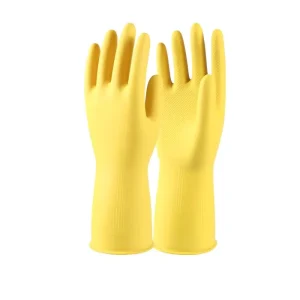 30-33cm Waterproof Household Rubber Gloves for Kitchen Work and Dishwashing