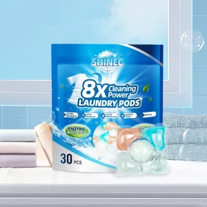 30 Count Fruity Scented 5 in 1 Laundry Detergent Capsules with Scent Beads