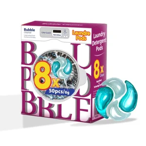 30-Pack Concentrated Laundry Detergent Capsules with Stain Remover