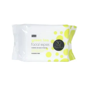 30 Pcs OEM Private Label Free Sample Skin Care Custom Facial Tissues Makeup Remover Wipes