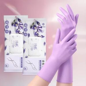 30-Piece 30cm Nitrile Household Gloves, Reusable, Food Grade, Waterproof, Touchscreen Compatible